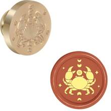 CYFUN DESIGN 1 PC Minimalist Floral Series Wax Seal Stamps 25mm Solid Brass Engraved Fire Lacquer Stamp Heads NO Handle For Decorating Notebook Gifts And Greeting Cards (Lilies, Spring Branches, Flower Bushes, Chimes Patterns) Back To School,Back To School,School Supplies