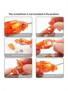 1 件/4 件电动游泳小丑鱼，带光传感器，逼真的机器人水族馆装饰，猫玩具，鱼饵，青少年电子宠物 - 彩色 - 查看 10