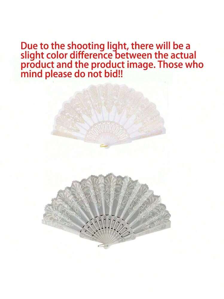 1/2/5pcs Elegant Bohemian Style Fabric Fan With Floral Pattern - Perfect For Weddings, Decorations, Parties, And Gifts | Elegant Design For Special Occasions Like Thanksgiving, Mother'S Day, Father'S Day, And Graduation Events, Wedding Decorations - Multicolor - View 6