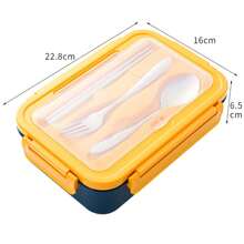 Leak-Proof Lunch Box With Cutlery, Dishwasher & Microwave Friendly, Suitable For School, Outdoor, Picnic And Home Kitchen,School Supplies