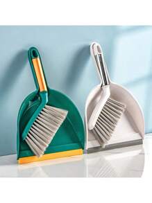 1 Set Mini Cleaning Brush And Dustpan Set - Handheld Sweeping Brush And Dustpan, Desktop Cleaning Brush, Garbage Shovel - Portable For Desktop, Sofa, Furniture, Travel, Camping - Suitable For Everyone - Perfect Christmas Gift