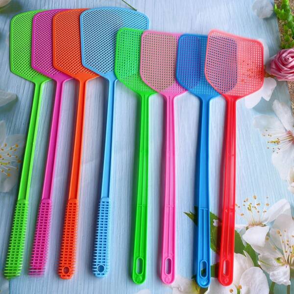 Dickerer & längerer Kunststoff-Fliegenklatsche, strapazierfähige Mücken- & Fliegenklatsche, Großes Format