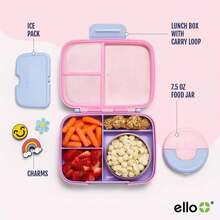 Ello 45.27oz Benni Polypropylene Food Storage Container - Pink - View 3