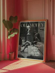 1pc Unframed, Old Money Aesthetic, Style Magazine Poster, 70s Retro Print, Holy Chic, Style Icon, Elegant Poster, Vogue Print, Stylish, Phrases