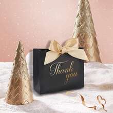 25 Pieces Marble Gift Box For Party, Baby Shower, Chocolate Packaging Or Wedding Favor Box - Black - View 5