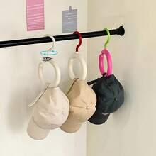 1/2pcs Patented Exclusive Plastic Rotating Scarf, Hat, Bag And Tie Holder Rack, Multi-Functional Hanger Suitable For Indoor Wardrobe And Outdoor Display Window Auxiliary Hook - Multicolor - View 3