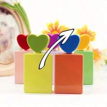 3 buc sticle de parfum personalizate, pătrate, de culoare bomboane, de 30 ml, cu pulverizator, reutilizabile, în formă de inimă, potrivite pentru cadouri unice personalizate de ziua de naștere, Ziua Îndrăgostiților, culoare aleatorie a sticlei