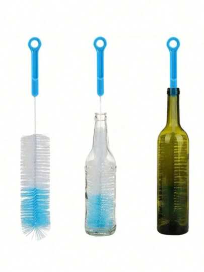 1 Stück Langhaariger Tassenbürste, Küchen Glas Flasche Reinigungsbürste, Milchflasche und Teetasse Reiniger, manuelles nicht-elektrisches Reinigungswerkzeug