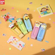 Bandai, Crayon Shin Chan Series, Anime Cartoon Eraser, Easy Colored Eraser Stationery, Student Gift, Easy To Clean, Ideal For Writing And Drawing, Perfect For Office And Study Supplies, Cute Eraser, Perfect Party Gift&Birthday Surprise Gift, Ideal For Christmas, Halloween, Thanksgiving Gifts., School Supplies,Back To School