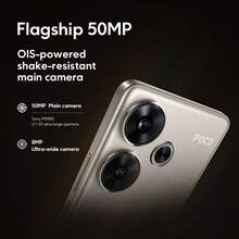 Xiaomi POCO F6 5G 智能手机全球版 NFC 旗舰骁龙 8s Gen 3 LiquidCool 技术 4.0 配备 IceLoop 50MP 摄像头系统配备 OIS 20MP 前置摄像头配备 AON CrystalRes 120Hz Flow AMOLED 显示屏 90W Turbo 充电 5000mAh（典型值）电池