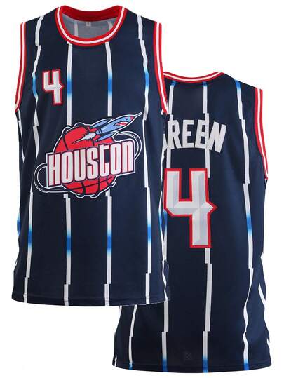 Atonmore Men's Basketball Jersey, Deep Blue, Embroidered Stitched Basketball Singlet, Sleeveless Sports Tank Top