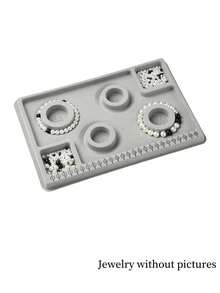 1pc/2pcs Mini Plastic Jewelry Design Plate - DIY Beaded Bracelet & Necklace Creator - Professional Quality, Versatile Crafting Tool For Unleashing Your Creativity - Grey - View 13