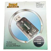 Adaptador Tarjeta De Sonido USB Con Salida Y Entreada De Audio Plug 3.5mm 5.1 3D - Gris - Ver 2
