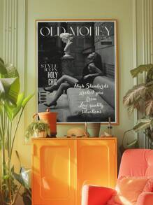 1pc Unframed, Old Money Aesthetic, Style Magazine Poster, 70s Retro Print, Holy Chic, Style Icon, Elegant Poster, Vogue Print, Stylish, Phrases