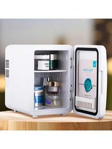 便携式USB冷暖两用盒 - 迷你冰箱暖箱（最低制冷温度低于环境温度15-20°C，最高加热温度55-65°C），适用于汽车和家居美容产品、化妆品冷藏，轻巧便携，低噪音，USB供电，适合旅行、户外探险、通勤等各种场合，冷暖两用，是圣诞礼物、送礼佳品的理想之选。