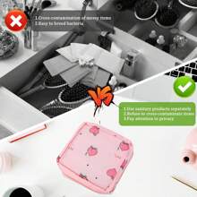 Sanitary Pad Storage Bag, Menstrual Bag, Portable Nylon Oxford Cloth Menstrual Cup Bag, Washable And Waterproof Reusable, Suitable For Teenage Girls And Women