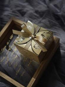 20个/5个/包 豪华金箔礼盒,派对回礼,婚礼装饰,带盖丝带纸方形礼盒,适用于婴儿派对、新娘派对、毕业典礼、单身派对,郁金香压花精致包装礼盒,高端婚礼仪式优雅礼盒,派对回礼盒 - 彩色 - 查看 9