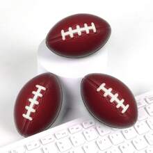 9cm Sponge PU Foam Ball, Stress Relief Squeeze Ball Toys, Coffee Bean & Rugby Ball Designs