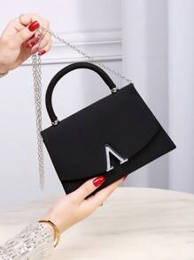 New Women's Glamorous,Elegant,Exquisite Handle Flap Square Bag Perfect Shoulder Bag For Daily Use,Party And Event For Party,Wedding,Prom,Dinner/Banquet,For Best Gift For Women, Perfect For Party Wedding Prom Dinner/Banquet, Matching With Holiday Party Dress Evening Dress & Sequin Dress