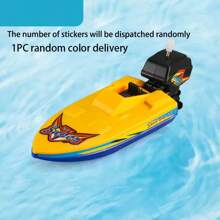Random Color Wind-Up Boat Toys - Interesting Bath Floating And Pool Toys For Children, Swimming Pool Clock Boat, Summer Outdoor Game Gift For Boys And Girls