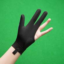 1pc Left Hand Snooker/Pool Glove With 3 Exposed Fingers, High Elasticity, Lightweight & Anti-Slip, Unisex - Multicolor - View 4