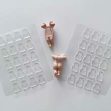 10pcs Sonny Angels Figurine Accessories, Transparent Double-Sided Adhesive Tapes, Suitable For Blind Box Toys, Collectible Figurines, Home Essentials, Can Be Attached And Removed Without Leaving Marks