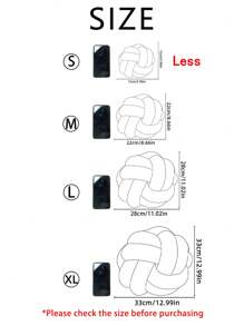 1pc Elastic Knotted Ball Throw Pillow, Home Decor Cushion, Sofa/Bedroom Accents