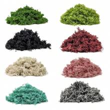 100g/3.52oz Artificial Simulated Reindeer Moss, Handmade Decorative Moss For Crafts, Potted Plants, DIY - Multicolor - View 1