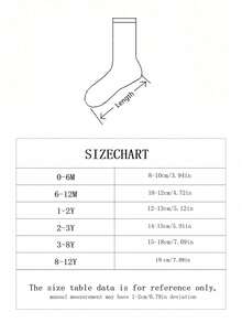 10 Pairs Kids Simple Basic White Crew Socks, School Style, Suitable For All Seasons - White - View 2