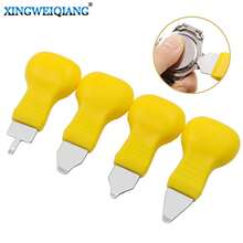 Watch Repair Tools, Multiple Sizes Available, Watch Maintenance, Case Opener, Case Back Opener, Portable Case Back Opener, Suitable For Home And Professional Watchmakers. Watch Battery Replacement Tools: Watch Battery Opener, Case Back Opener, Strap Adjustment Tool - Durable, Easy To Operate, Ideal Choice For Watch Repair - Yellow - View 2