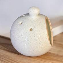 Round Ceramic Kitchen Dish - Rustic - View 5