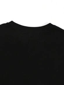 Funny Pumpkin Queen Halloween Easy Simple Costume For Girls T-Shirt| LU Birthday Gifts - Black - View 3