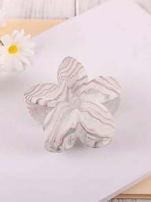 1pc/6pcs Flocked Wave Plumeria Hair Clips, Suitable For Women's Daily Life, Casual, Party, Commuting, Vacation - Hair Accessories, Best Gift Choice For Celebrating Festivals, Birthdays, Anniversaries Or Graduations For Girlfriends And Mothers