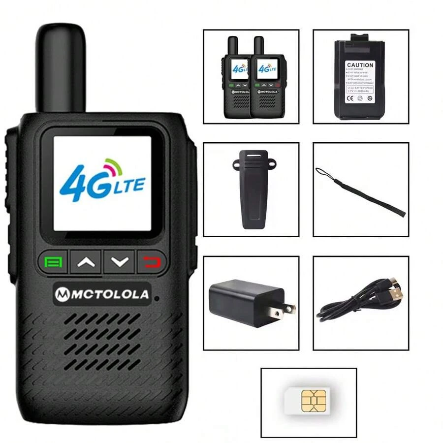 Walkie-talkie global 4G, walkie-talkie con control remoto de 5000 km, walkie-talkie para flotas civiles y policiales a nivel global (gratis)