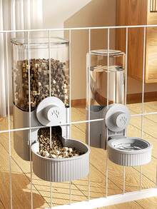 No Electricity Required! 520ml Capacity Hanging Pet Cage Water Feeder, Automatic Refilling Bowl For Cats, Dogs, Rabbits, Hamsters, Leak & Splash Proof Design - Multicolor - View 11