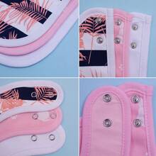 6 piezas de baberos impermeables y ajustables con estampado de animales de dibujos animados lindos, adecuados para primavera, verano, otoño e invierno, para niños y niñas - Multicolor - Ver 11