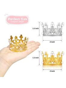 1 pièce Accessoire de cheveux Serre-tête de princesse élégant, Couronne pour femme pour danse européenne et américaine, Fête d'anniversaire, Mariage adulte, Séance photo, Couronne de mariée en alliage avec strass, Décoration d'activité, Accessoire de cosplay - Multicolore - Voir 2