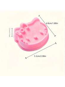 Sanrio 2pcs Sanrio Hello Kitty Fruit Biscuit Cutting Mold - Cute PVC Biscuit Embossing Tool, Suitable For Birthday Gifts And Kitchen Fun, Perfect For Halloween, Christmas, Easter, Thanksgiving, Plastic Materials