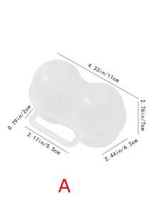 1pc Portable Egg Storage Box, For Easter Day, Egg Storage Trays - White - View 2