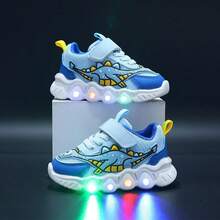 Zapatilla De Tenis Con Luz Led Para Niños Y Niñas Ocio - Azul - Ver 3
