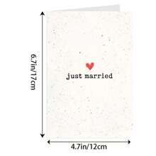 Premium Wedding Greeting Card With Envelope, Suitable For Couples In Love And Newlyweds
