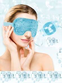 1PC Face Care Gel Facial Mask+Eye Care Gel Facial Mask Combination, Reusable Cold And Hot Treatment Facial Mask And Facial Mask Set, No Battery, Ice Mask, Ice Eye Mask, Ice Bag Facial Mask, Postoperative Recovery, Hot Compress Full Face Cooling Super Soft Mask - Multicolor - View 7