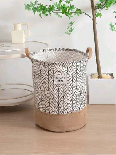 1个几何图案脏衣服收纳篮，防水可折叠布艺洗衣篮，适用于家庭，长裤，鞋子，牛仔裤，靴子，裙子等衣物收纳，洗衣篮，洗衣篮，浴室收纳盒，收纳篮，可折叠洗衣篮，可折叠布艺多功能杂物玩具收纳桶