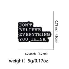 1 件鼓舞人心且有趣的引文珐琅翻领别针，可爱胸针徽章，适用于包包和衣服，连衣裙配饰别针，适用于衣服包饰，学校办公室配饰，衬衫夹克珠宝，圣诞节万圣节服装别针，教师礼物，万圣节配饰，教师节 - 黑色 - 查看 25