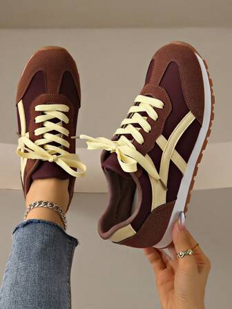 ZKBBO Women's Casual Sneakers, Flat, Lightweight, Comfortable For Fitness, Walking, Skateboarding