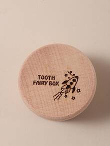 1pc Customized Unique Baby Teeth, Hair And Umbilical Cord Storage Box, Wooden Growth Memorial Gift And Photography Props,Easy Comfort,Birthday Gift - Multicolor - View 19