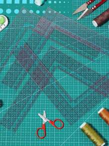 1 Stück professioneller Nählinealer-Set - L-Quadrat, Französische Kurve und 90-Grad-Lineal für genaues Bekleidungsmuster-Erstellen und Kleider-Design - zufälliger Stil