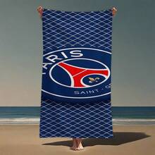 Toalla de playa FC - Esterilla de playa de poliéster ultra suave y de secado rápido con diseño a cuadros, perfecta para nadar, tomar el sol, viajar y acampar, accesorios de playa | Patrón de cuadros | Tela duradera, artículos esenciales para la playa