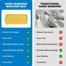 1/2PCS Shoe Washing Machine Bag , Laundry Shoe Cleaning Bag For Washer And Dryer, Reusable Laundry Bags Mesh Wash Bags For Adults And Kid's Shoes,Our Shoe Washing Machine Bag,360° Shoe Washing Machine Bag - Anti-Deformation, Machine Washable, Air-Dryable, Protective Laundry Bag Lined With Thick Fleece, Perfect For Sneakers And Casual Shoes,