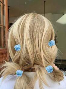 10pcs/1set Ambience Seaside, Beach, Sweet Hairpin, Sweet Forest, Flower Hairpin, Mini Small Side Clip, Cute Flower Side Clip, Bangs, Alligator Hair Clip, Hairpin Hair Clips Claw Clips Hair Barrettes